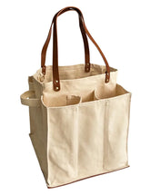 Heavy Canvas Tote Bag | Reusable Multi-Pocket Market Tote
