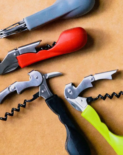Ergonomic Silicone Handled Corkscrew | Wine Opener