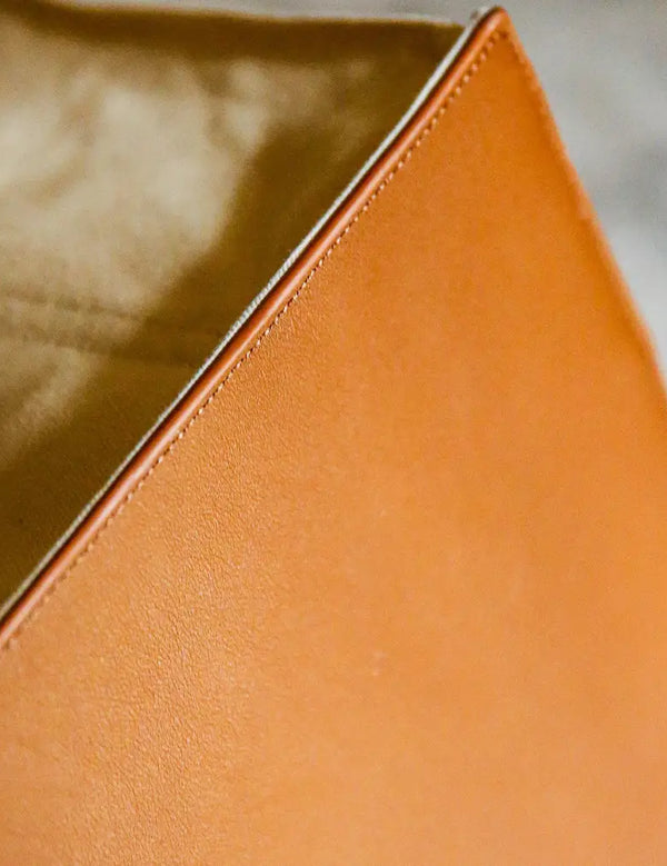 Deluxe Canvas Market Tote with Genuine Leather