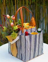 Heavy Canvas Tote Bag | Reusable Multi-Pocket Market Tote