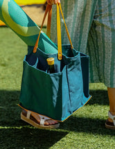 Heavy Canvas Tote Bag | Reusable Multi-Pocket Market Tote