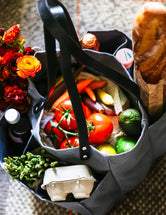 Heavy Canvas Tote Bag | Reusable Multi-Pocket Market Tote