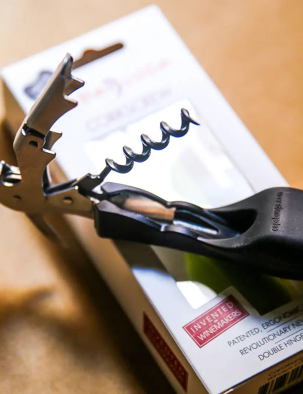 Ergonomic Silicone Handled Corkscrew | Wine Opener