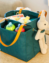 Heavy Canvas Tote Bag | Reusable Multi-Pocket Market Tote