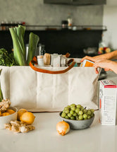 Heavy Canvas Grocery Tote Bag | Large Utility Tote