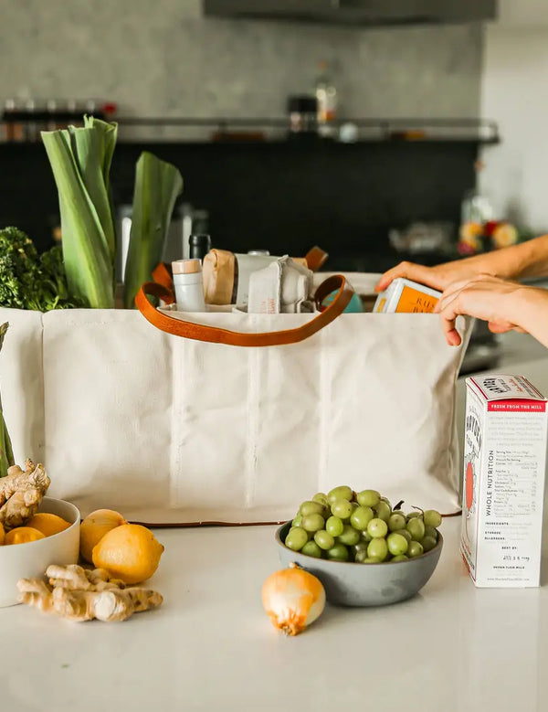 Heavy Canvas Grocery Tote Bag | Large Utility Tote