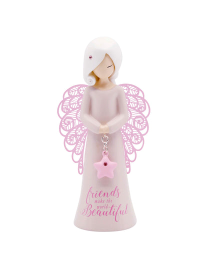 Friends Make The World Beautiful Angel Figurine