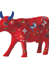Klaricious Butterfly Cow Figurine (Medium Ceramic)