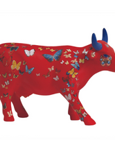 Klaricious Butterfly Cow Figurine (Medium Ceramic)