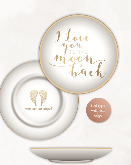 I Love You To The Moon And Back Trinket Dish