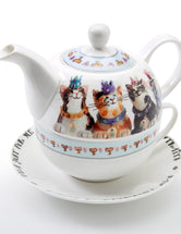 Royal Furmily Pawtraits Teapot and Cup (Tea For One)