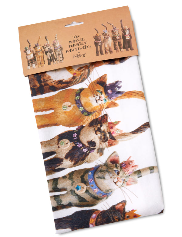 Royal Furmily Pawtraits Group Collection Tea Towel