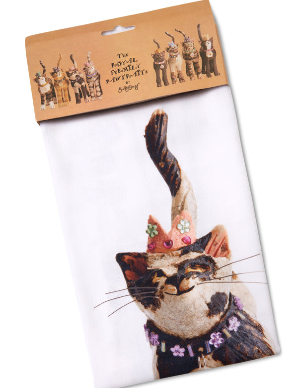 Lady Tiny Tinsy Teena Tuna Tea Towel